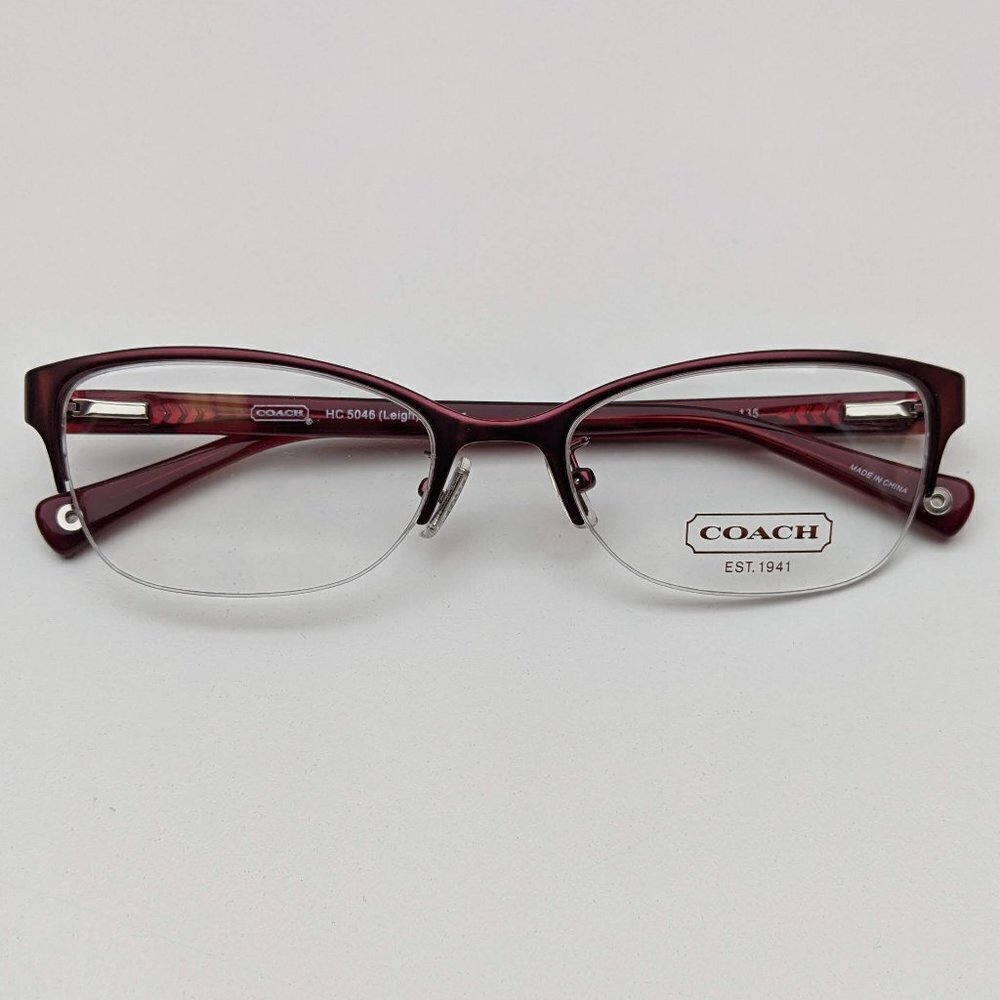 🕶️Coach HC5046 Leigh 9134 Eyeglasses 52/18 135 /KAG222🕶️​